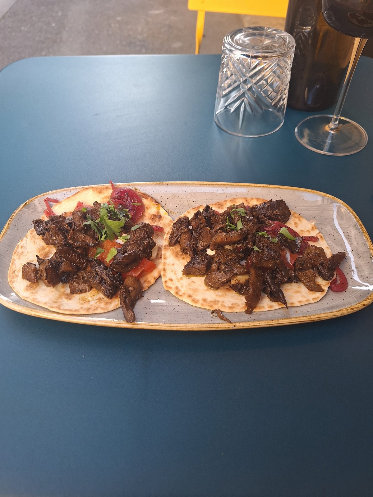 Shawarma de champignons à partager